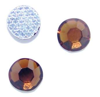 Topaz Hot fix Crystals 4.8mm (18pcs)