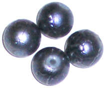 Splashed Grey 8mm round glass beads (10pcs)