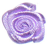 Assorted Satin ribbon Roses 14mm