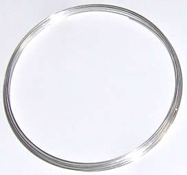 Silvertone memory wire - bracelet size (30 coils)