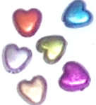 Plastic heart spacers 6mm x 3mm (40pcs)