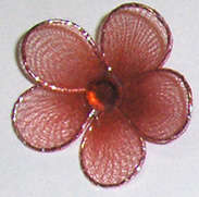 Assorted Flowers with rhinestone 30mm