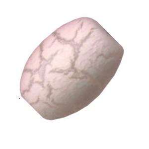 Pink Volcano glass oval beads 8mm x 11mm (10pcs)