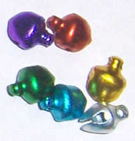 Multi colour 6mm Bells (100pcs)