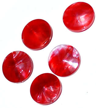 Sale!! Rose marble Acrylic round 17mm x 5mm beads (10pcs)
