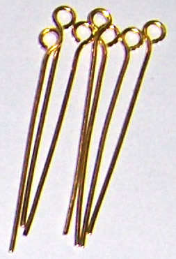 Sale!! Bulk Gold eye pins 40mm (50g +/-300pcs)