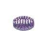 Purple Acrylic Sparkle oval beads (10pcs)