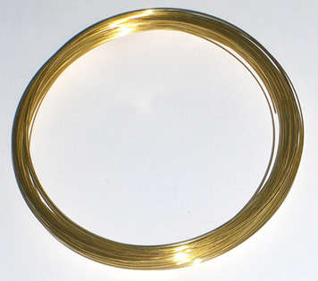 Gold memory wire - necklace size 120mm (20 coils)