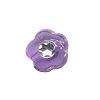 Purple Acrylic Sparkle flower beads (10pcs)