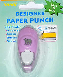 Small Paper punch - Camel   sold per unit
