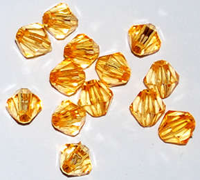 Orange Acrylic bicone 6mm beads (200pcs)