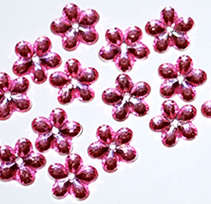 *Sale* Light Pink Flower Rhinestones 11mm (50pcs)