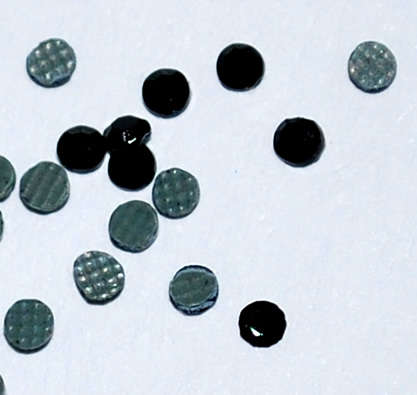 Black round 1.8mm rhinestones  (100pcs)