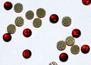 Red round 1.8mm rhinestones  (100pcs)