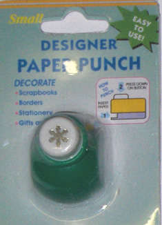 Small Paper punch - Flower   sold per unit