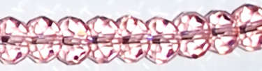 *Sale*  Light Pink Crystal Rondelle 8mm x 6mm (10pcs)