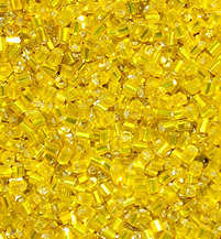 Sale!! Yellow short bugle beads  (20g)