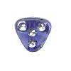 Acrylic Sparkle triangle beads (100pcs)