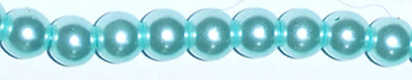Sale!! Light blue 10mm round glass pearls (20pcs)