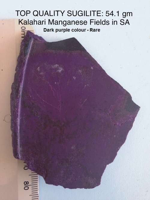 Sugilite. Very saturated dark purple colour. Extremely rare. 54.10gm