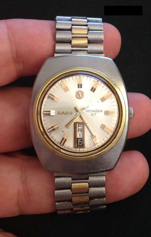 Rado Voyager GT Day Date large watch. 1960's. Needs a service.