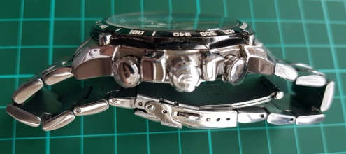 Casio Ediface watch, with an unusual 1/20th second chronograph. Large stainless steel case.