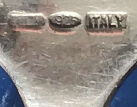 A very heavy bracelet. Marked 925 (sterling silver).