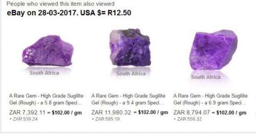 Rare deep purple, top quality Sugilite. 442 gm. Colour may vary from actual, as these are photos.