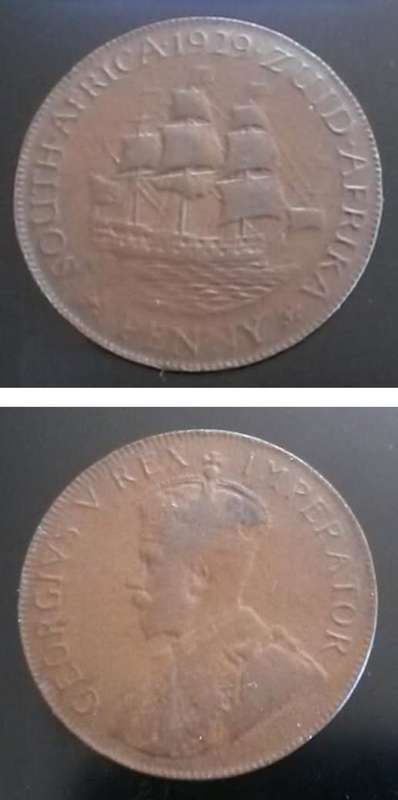 1929 SA error weight Penny. Ultra thin 4.7gm. Normal 9.45gm.