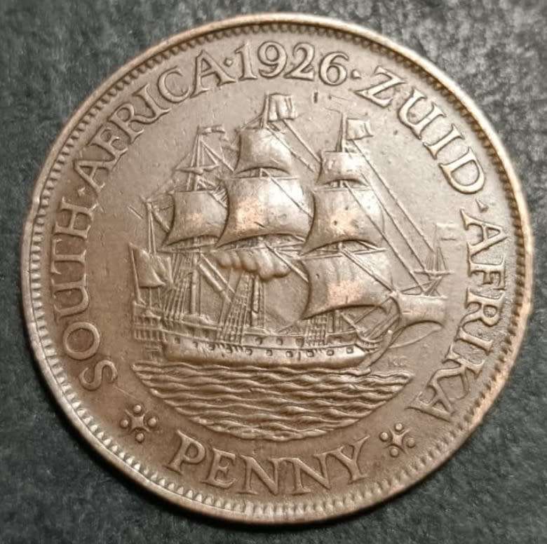 1926 SA Penny in a super condition (EF+). See with photos.