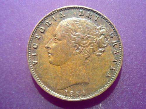 Error 1854 Great Britain farthing in a top condition. Error on 4 of 1854 in date