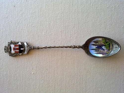 Silver hallmarked antique Limburga souvenir spoon.