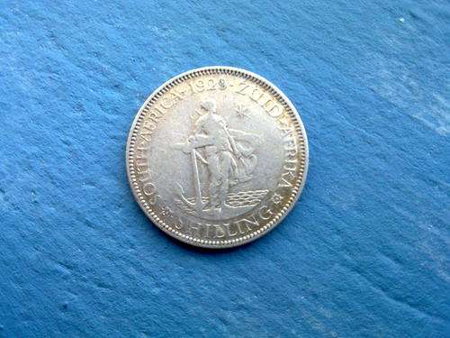 Rare date 1929 SA shilling. Catalog value ranges from R275 to R25 000 in Unc. Nice coin