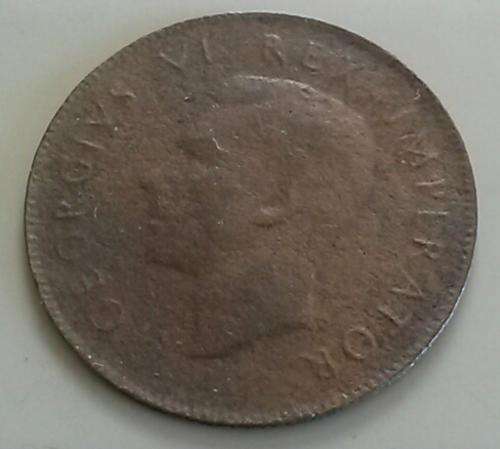 1942 SA error weight half Penny. Ultra thin. Weight is 2.8gm. Normal 4.7gm