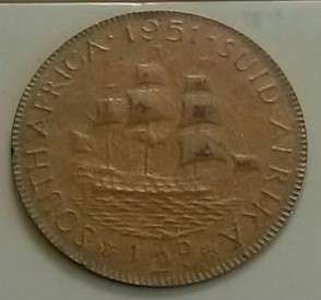 1951 SA error weigt half Penny. Rare, paper thin. Weight is 1.57gm. Normal 4.7gm