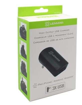 USB 3 port high output 4.4A charger - charge 3 devices simultaneously!!