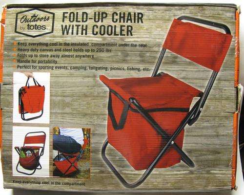 Camping/ Fishing/ Outdoor fold-up canvas chair & built in cooler bag