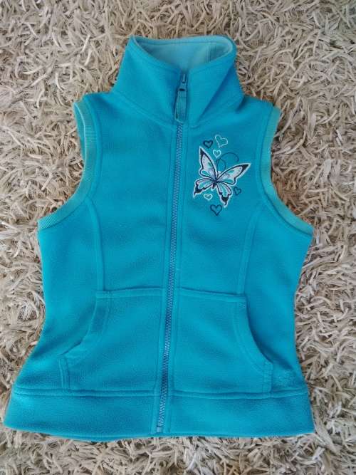 GIRLS SLEEVELESS BODY WARMER 7/8 YEARS