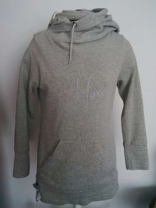 GREY MAXED HOODIE SIZE M