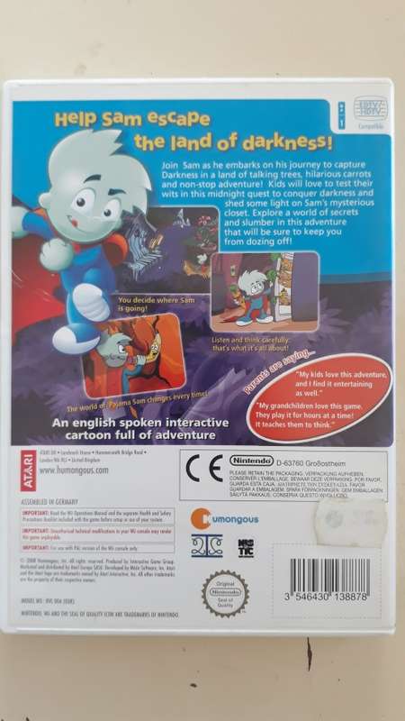 Wii GAME: PAJAMA SAM