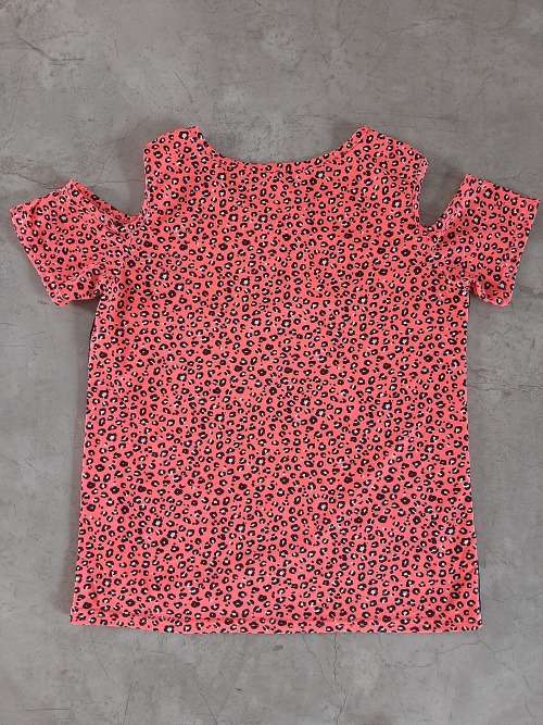 GIRLS COLD SHOULDER T-SHIRT 11-12 YEARS