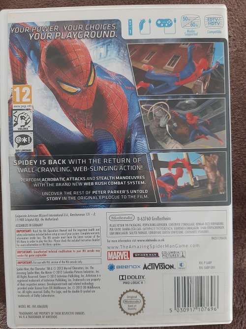 Wii GAME: THE AMAZING SPIDER-MAN