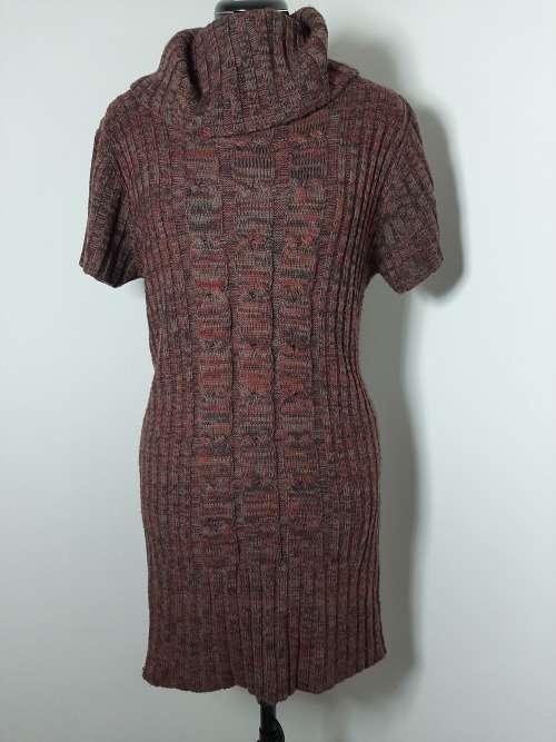 COWLNECK LONG LENGTH KNITWEAR SIZE L