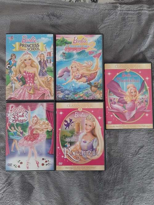 BARBIE DVD COLLECTION OF 5