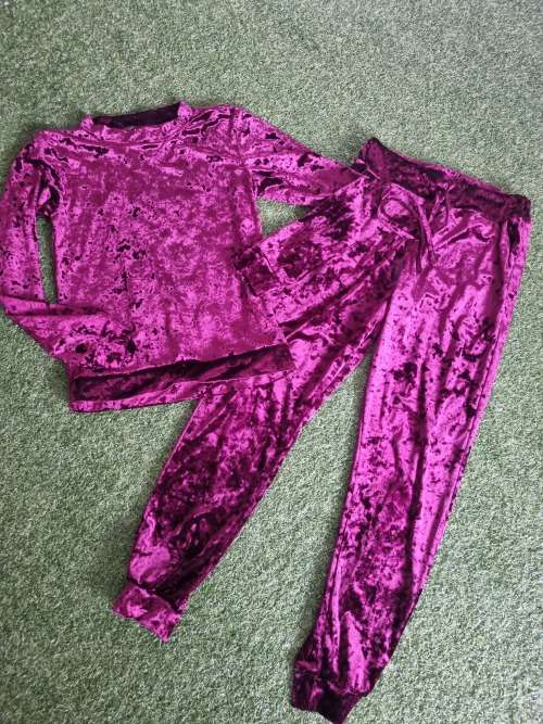 VELOUR TRACKSUIT SIZE SMALL