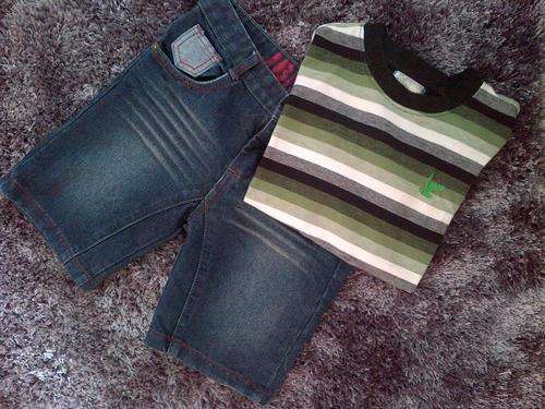 T-SHIRT & DENIM SHORT COMBO 9/10 YEARS