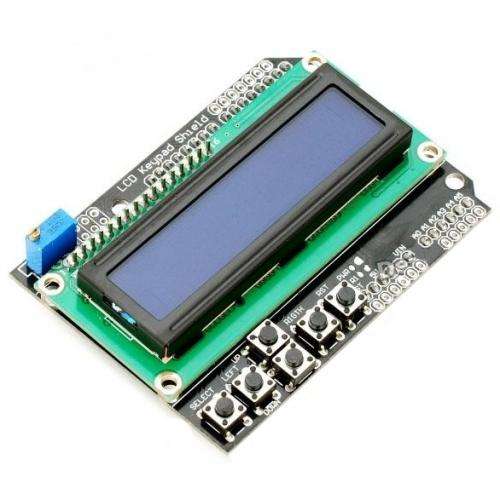 Arduino LCD Keypad Shield, Great For Your Next Arduino Uno or Leonardo Project