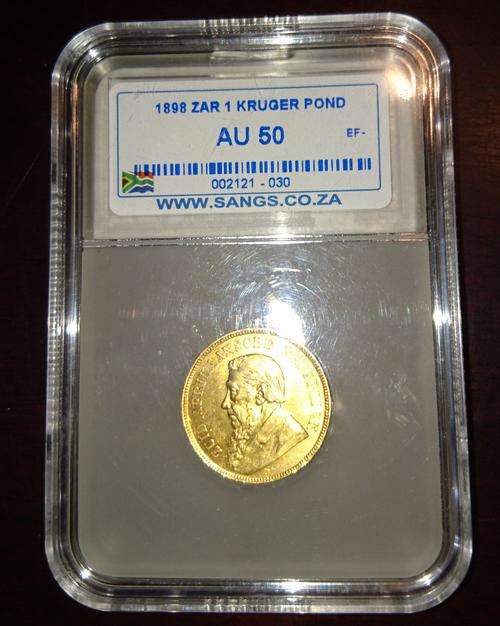 1898 ZAR 1 KRUGER POND