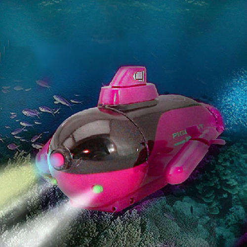 2014 New 4" Mini Micro Remote Control RC Submarine Boat Waterproof Toys