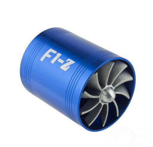 F1-Z Double Dual Fan Supercharger Turbo Air Intake Turbonator Fuel Saver